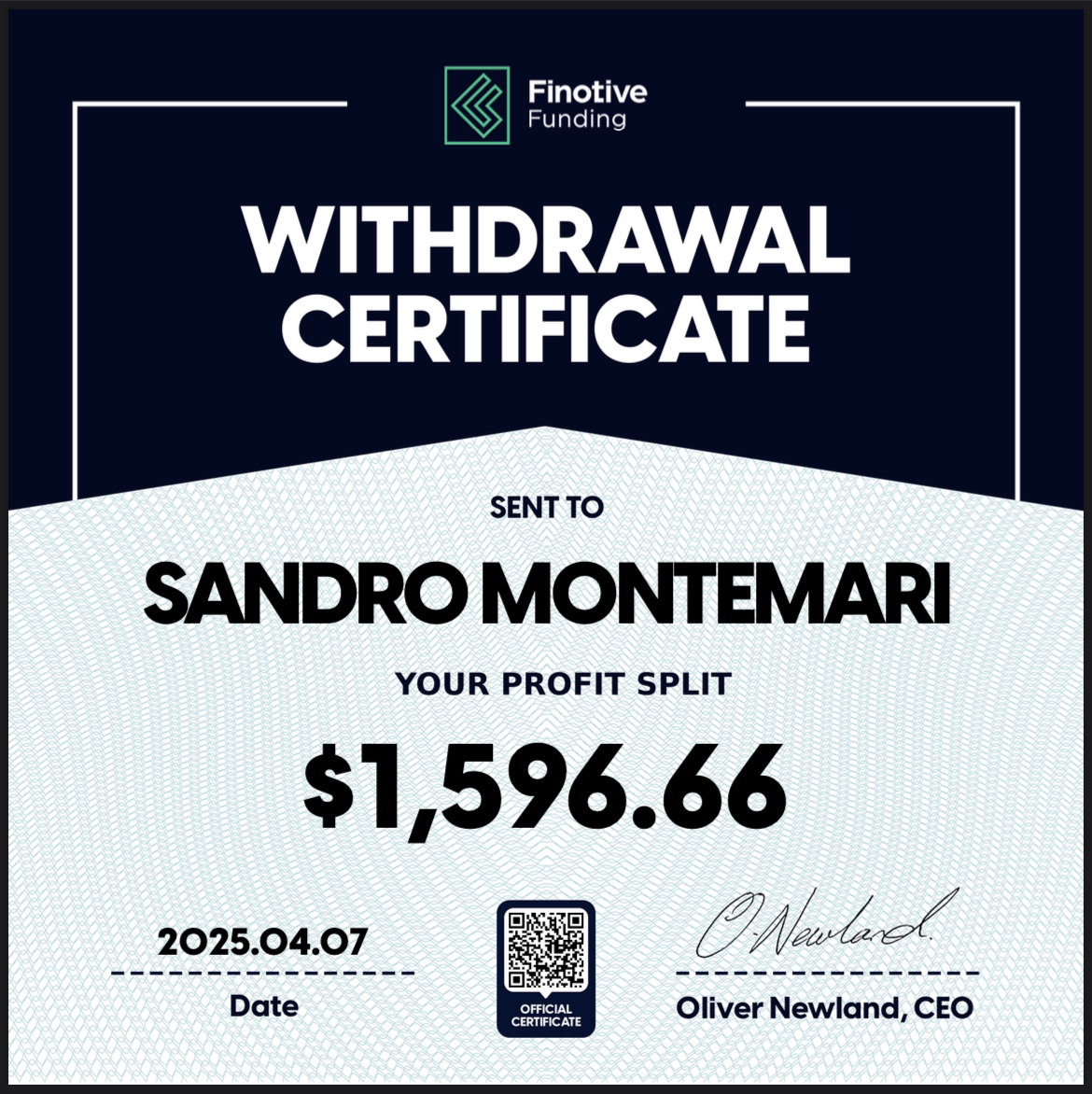 Trading Certificate 35