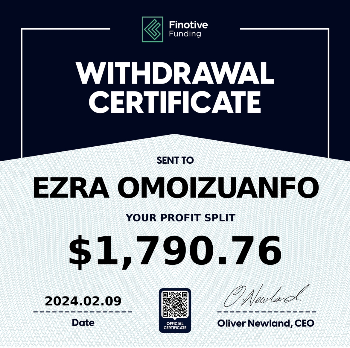 Trading Certificate 38