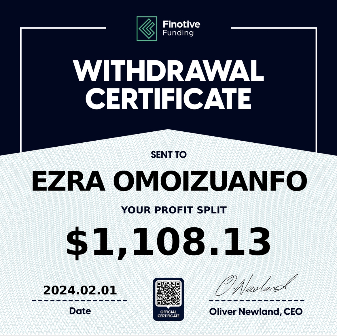 Trading Certificate 46