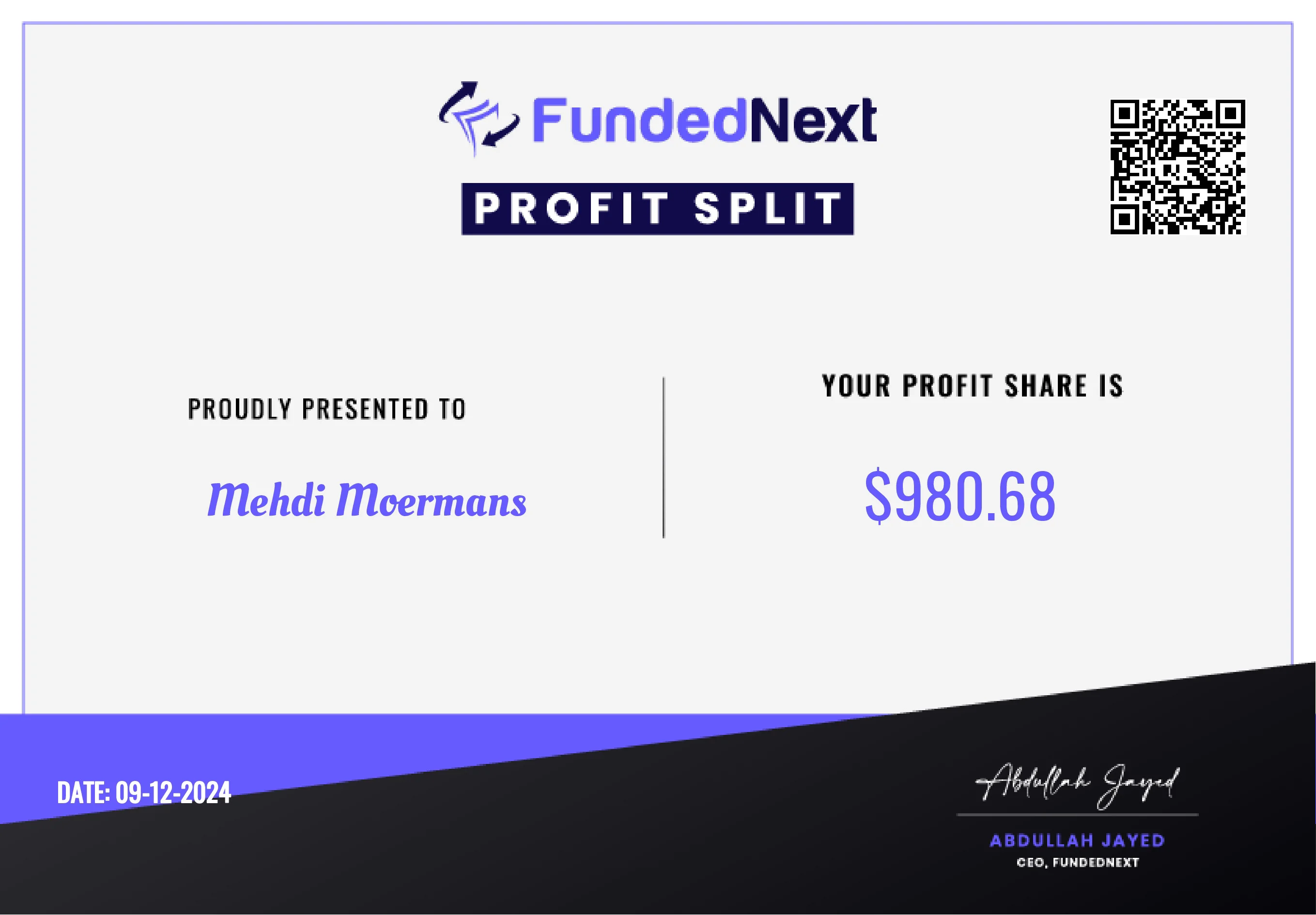 Trading Certificate 49