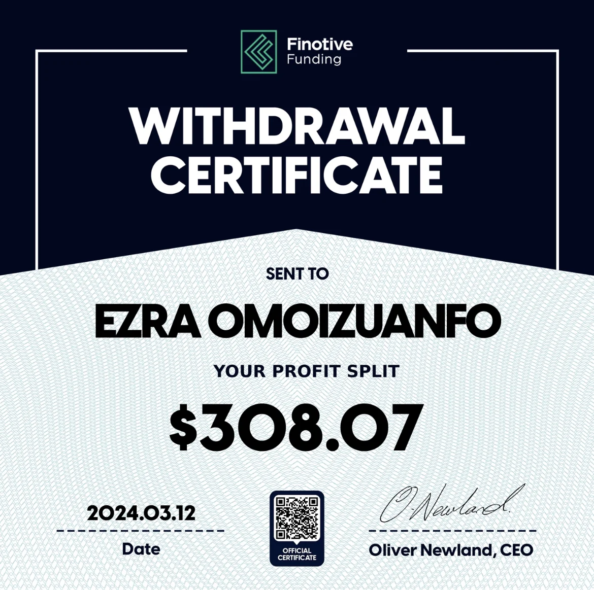 Trading Certificate 63