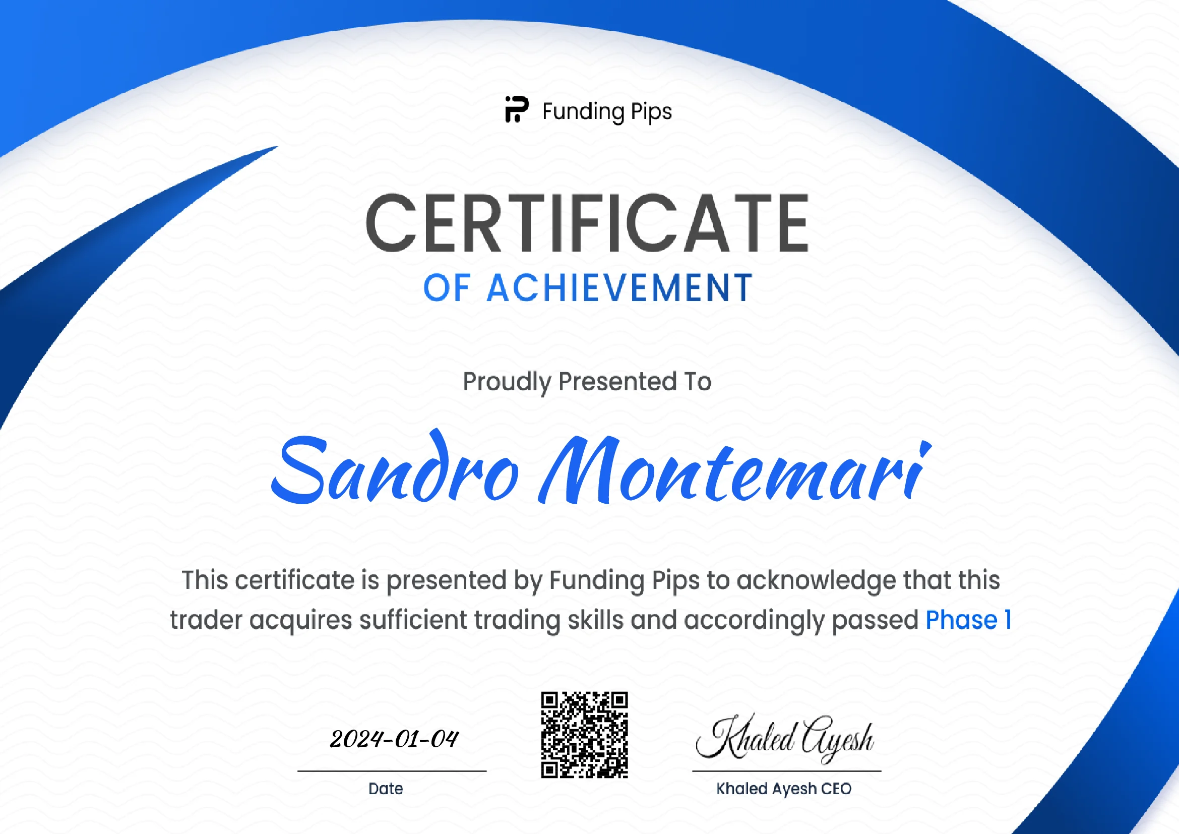 Trading Certificate 78